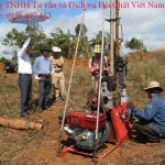 Công ty TNHH Tư vấn và Dịch vụ Địa chất Việt Nam đang khảo sát